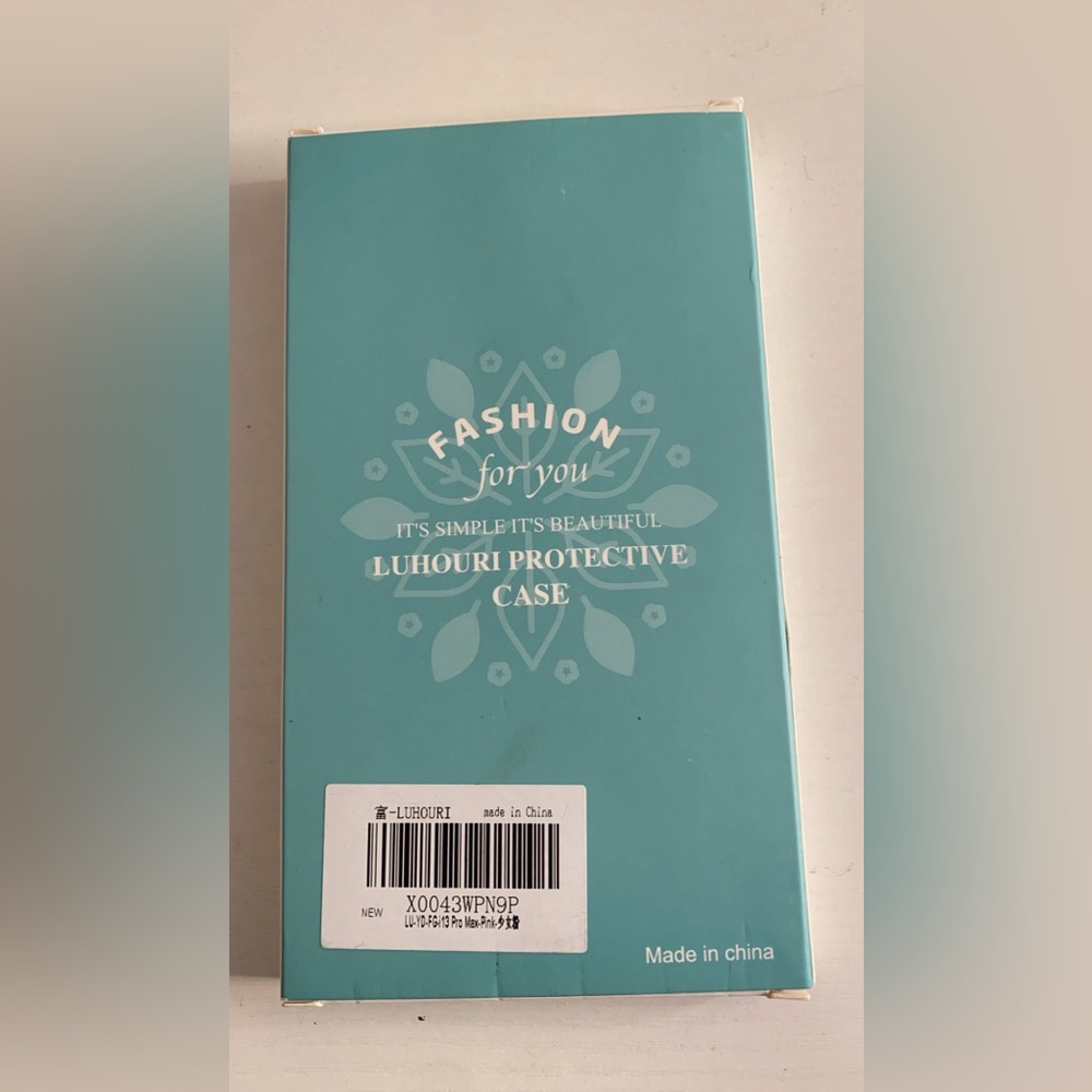 LUHOURI iPhone 13 Pro Max Case with Screen Protectorpink cover with Fashion Cute